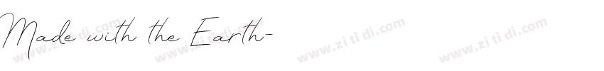 Made with the Earth字体转换